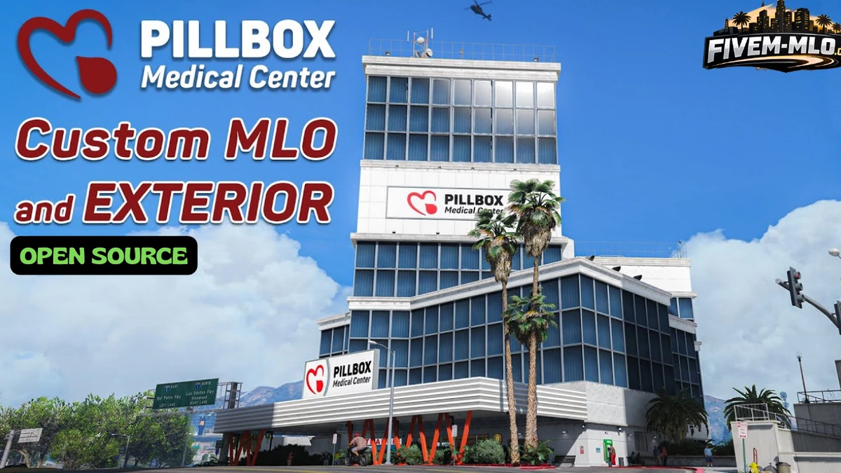Pillbox Hospital MLO FiveM | Advanced Medical Center & EMS Headquarters | Open Source